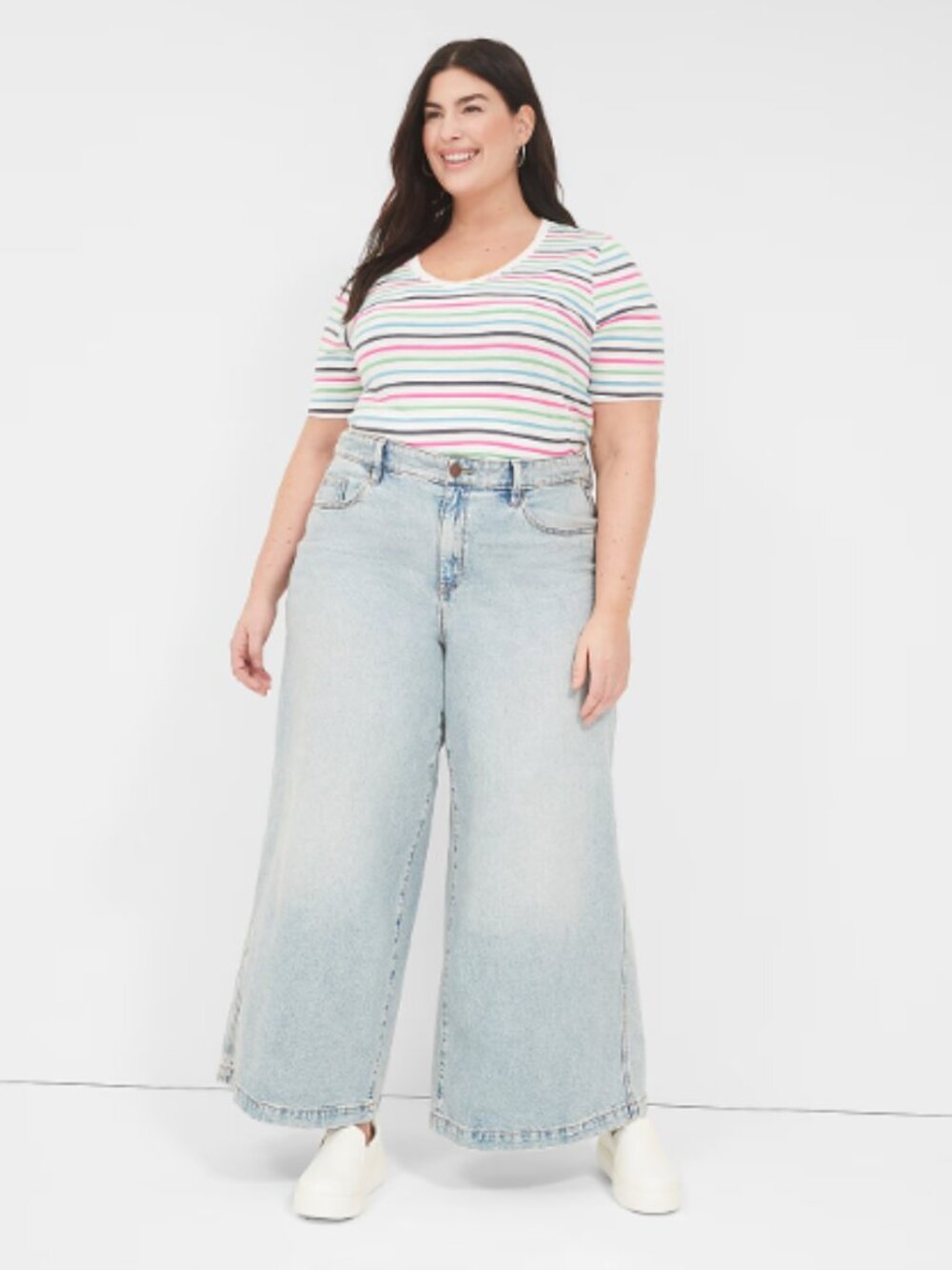 Lane Bryant Signature Fit High Rise Ultra Wide Leg Jeans Women’s Size 26